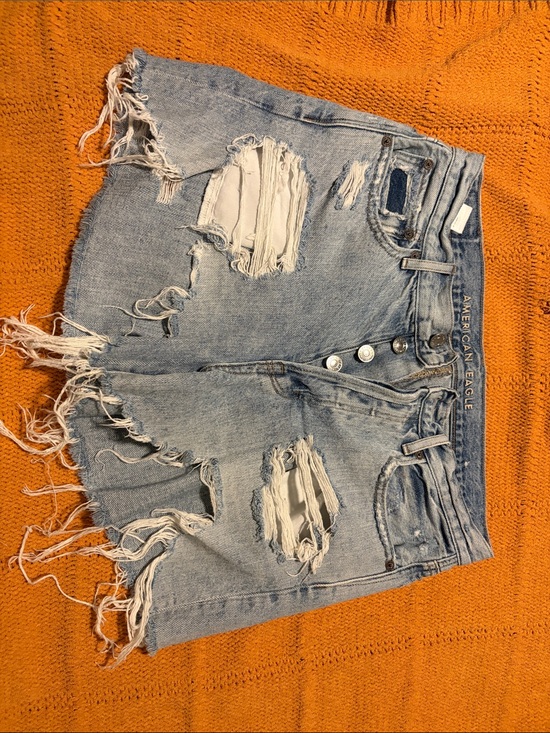 American Eagle Outfitters Pants - American Eagle Outfitters Light Wash Distressed Denim Shorts